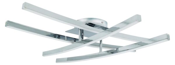 Lampada da soffitto a LED AUSTIN 48W 4000K 5000lm in alluminio cromato-bianco, dimensioni: 12,5x59x59 cm, IP20, IdeaLED