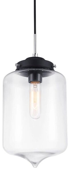 Italux Tube lampada a sospensione industriale nera MDM2095/1 B
