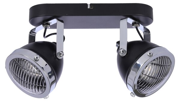Faretto da parete/soffitto CRAZY - 2xGU10, 15W, nero