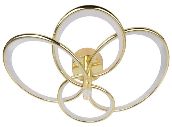 Lampada da soffitto a LED AZINA 40W 3000-4000-6000K 3000lm metallo bianco-oro, dimensioni: 13x79x59 cm, IP20 Light Prestige
