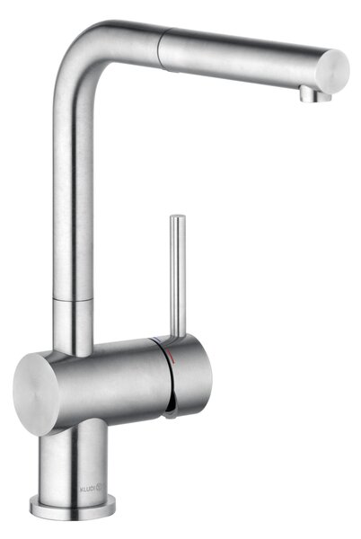 KLUDI 45851F877 L ACCIAIO Miscelatore monocomando per lavello