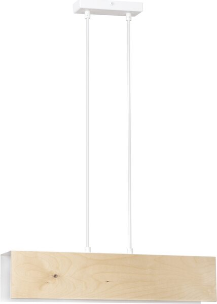LAMPADA A SOSPENSIONE Emibig 2xE27 60W CARLO 2 BIANCA 611/2