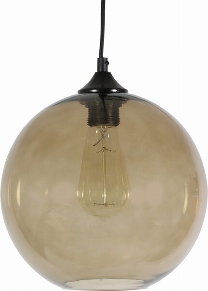 Lampada a sospensione EDISON nera 1xE27x60W in vetro, dimensioni: 120x25x25 cm, IP20, Candellux