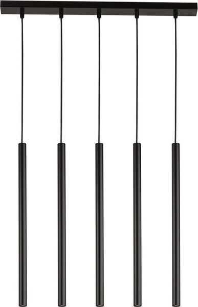 Lampada a sospensione decorativa nera moderna a 5 punti Sopel 5xG9 3W Sigma Lighting