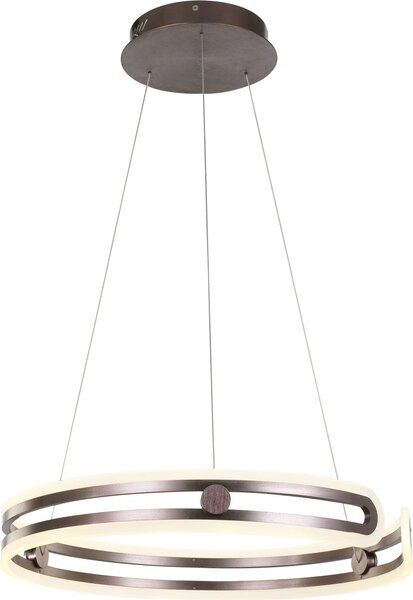 Italux Kiara LED, lampada a sospensione moderna marrone MD17016002-1E COFFE