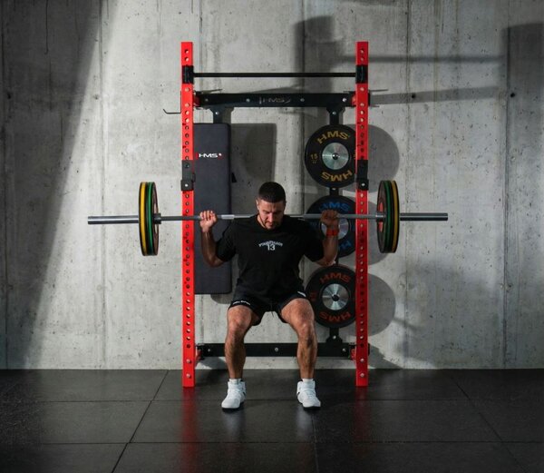 Gabbia fitness semi-professionale con panca ideale per home gym