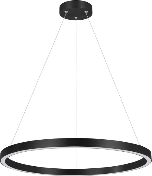 Lampada a sospensione LED Midway nera 35W, bianco caldo 3850 lm, metallo, dimensioni: 126x60x60 cm, IP20, Light Prestige