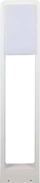 V-TAC VT-33 lampada led da giardino 10W chip samsung fissaggio a terra 80cm bianco in alluminio IP65 bianco caldo 3000K - SKU 20116
