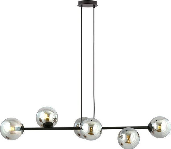 Lampadario Emibig 6xE14 40W ROSSI 6 BL/SR 875/6