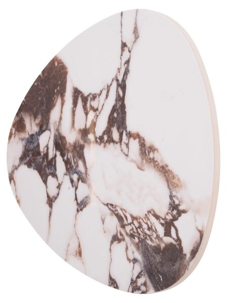 Applique a LED in pietra naturale MARBLES bianco-marrone 6W luce calda 235 lm pietra dim.: 18,5x18x4 cm IP20 Maxlight