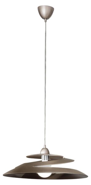 Lampada a Sospensione Aragon in Metallo e Vetro Bronzo, Attacco E27 60W, Design Moderno ed Elegante per Interni IP20, Diametro 53 cm