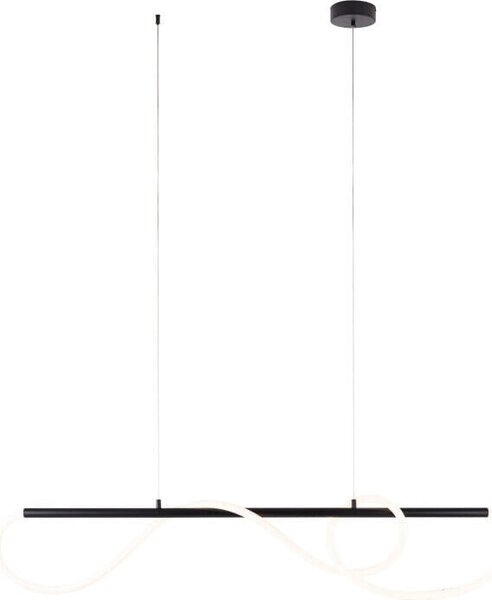 Lampada a sospensione LED LAGUNA nera 30W, bianco caldo, 2658 lm, metallo, dimensioni: 150x135x2,5 cm, IP20, Maxlight