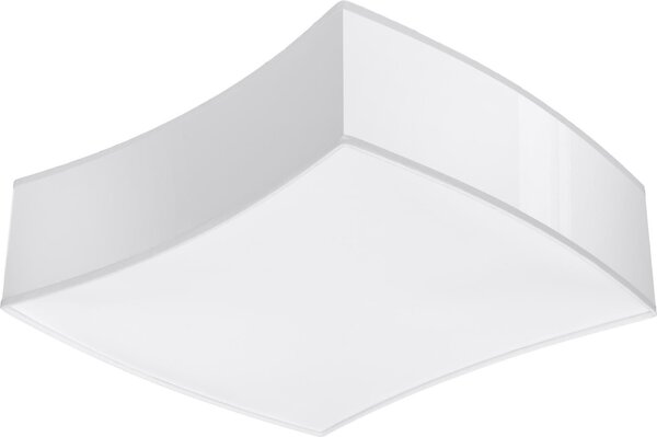 Plafoniera SQUARE 1 bianco 2xE27 15W PVC 11,5x35x39cm Sollux Lighting