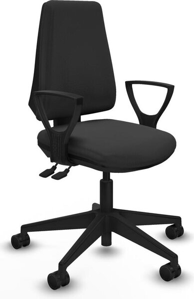 Sedia da ufficio Elche AS, modello Piqueras y Crespo, codice BFN066N, colore grigio scuro