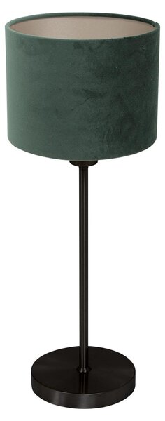 Mexlite - lampada da tavolo - Noor - verde nero - metallo tessile - lampada da comodino - E27 - 4427ZW