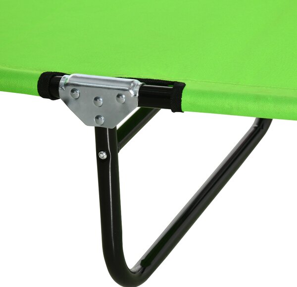 Outsunny Lettino da Giardino Chaise Longue Pieghevole Bain de Soleil per Lettura verde