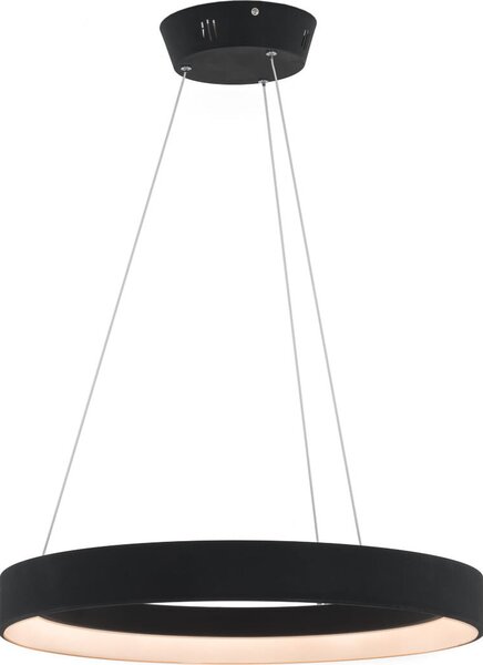 Lampada a sospensione LED Regallo bianco e nero 38W, bianco caldo 2200 lm, metallo, dimensioni: 100x60x60 cm, IP20, Italux