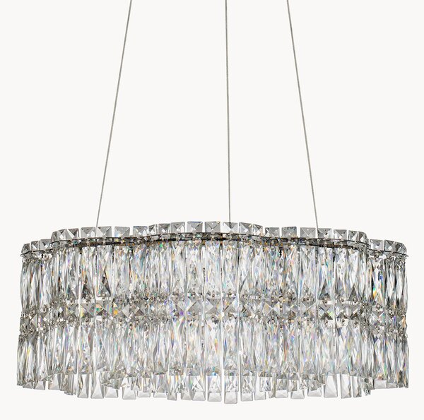 Lampadario in cristallo a LED con luce regolabile Nuvia