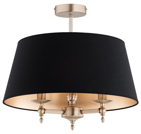 Lampada a sospensione ROKSANA oro-nera 3xE14x10W in metallo, dimensioni: 46x50x50 cm, IP20, Alfa