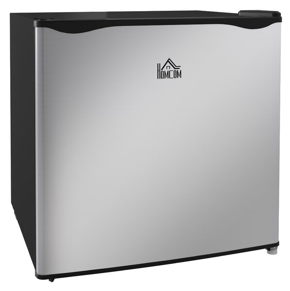 HOMCOM Mini Congelatore da 35L con Ripiano Rimovibile e Temperatura Regolabile, 47x44.2x48.8 cm, Argento | Aosom Italy