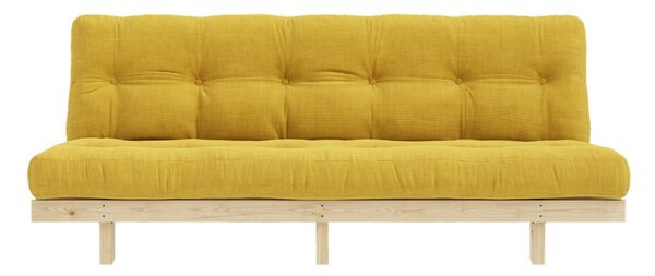 Divano in velluto a coste giallo 200 cm Lean - Karup Design
