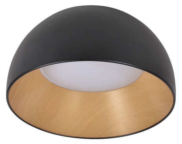 Lampada da soffitto rotonda a LED LIGURIA - 18 W, 4000 K (bianco diurno), 35 cm, marrone / nero