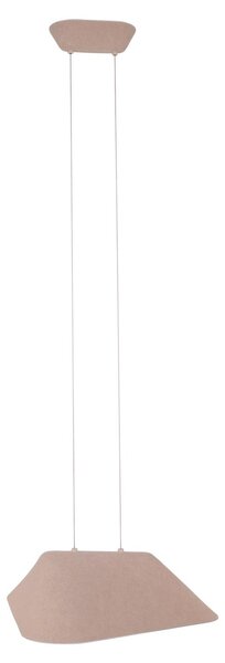 Lampada a sospensione LED in feltro CARBON grigio crema 8W luce calda 420 lm feltro dim.: 220x50x55 cm IP20 Maxlight