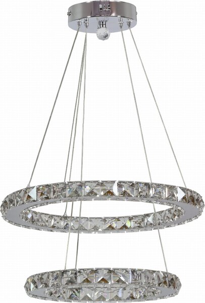 Candellux LORDS LED lampada a sospensione in cristallo 31-32515 cromo