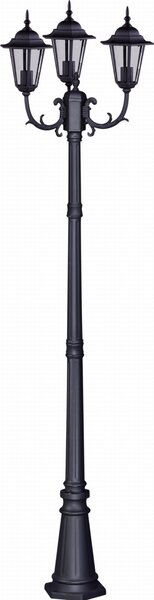 Lampada da giardino lanterna nera 3xE27 Kaja STANDARD K-7009A2/3 NERO