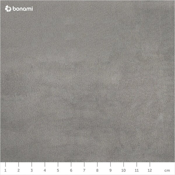 Letto matrimoniale imbottito grigio in velluto con contenitore con rete inclusa 180x200 cm Arendal – Cosmopolitan Design