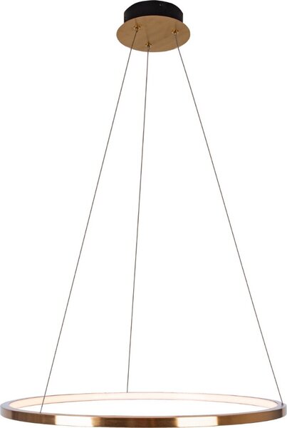 Lampadario a LED QUEEN oro spazzolato 23W, bianco caldo 2300 lm, metallo, dimensioni: 150x70x70 cm, IP20, Maxlight