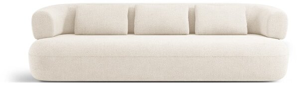 Divano in tessuto bouclé beige 226 cm Jenny - Micadoni Home