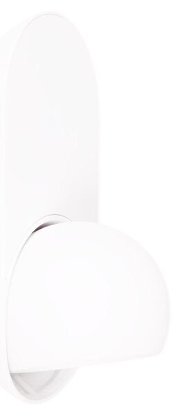 Faretto da soffitto LED ovale ZEUS bianco 10 W, luce calda 550 lm, alluminio, dimensioni: 8,7 x 20,6 x 10,2 cm, IP20, Maxlight