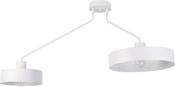 Moderna lampada da soffitto a sbalzo bianca doppia Jumbo 2xE27 15W Sigma Lighting