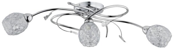 Lampada da soffitto ORLEAN cromata 3xE14x10W in metallo, dimensioni: 20x38x70 cm, IP20, Alfa