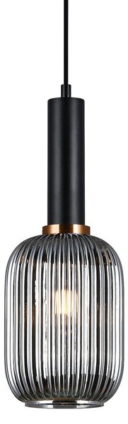 Italux Antiola, lampada a sospensione moderna in nero PND-5588-1M-BK+SG