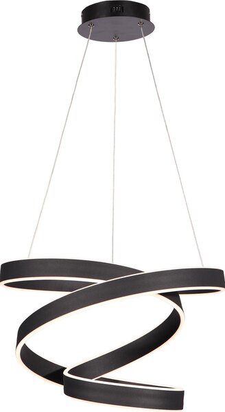 Lampada a sospensione LED ANDROMEDA bianco e nero 45W, luce bianca neutra 2700 lm, metallo, dimensioni: 100x50x50 cm, IP20, Milagro