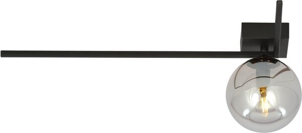 Lampada da soffitto Emibig 1xE14 40W IMAGO 1F NERO/GRAFITE 1131/1F
