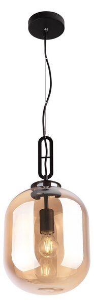 Lampada a sospensione HONEY nera miele 1xE27x60W in metallo, dimensioni: 150x24x24 cm, IP20, Maxlight