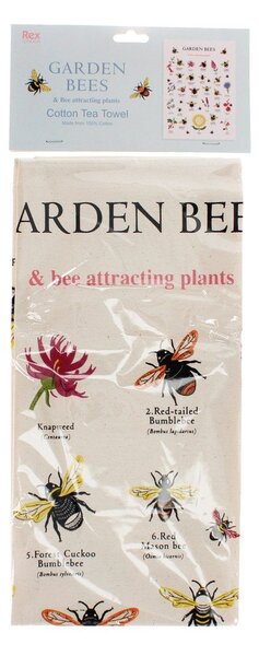 Strofinaccio in cotone 50x70 cm Garden Bees – Rex London