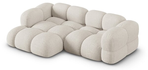 Divano angolare beige (con penisola a sinistra/con chaise lounge) Loretto – Cosmopolitan Design