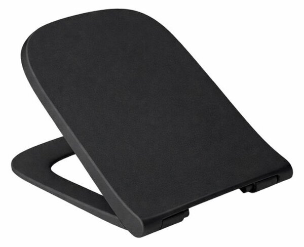Sedile WC Ramm adatto per Roca Gap Slim Softclose, nero