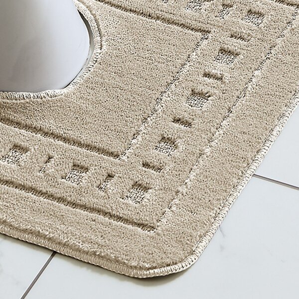 Set di tappetini per il bagno marrone chiaro 2 pz per WC 50x80 cm Armoni – Catherine Lansfield