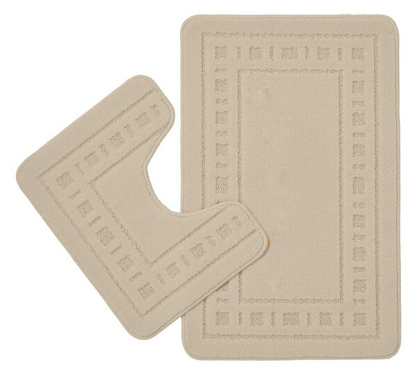Set di tappetini per il bagno marrone chiaro 2 pz per WC 50x80 cm Armoni – Catherine Lansfield