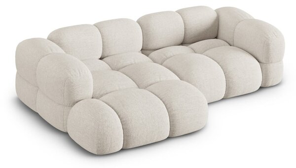 Divano angolare beige (con penisola a sinistra/con chaise lounge) Loretto – Cosmopolitan Design