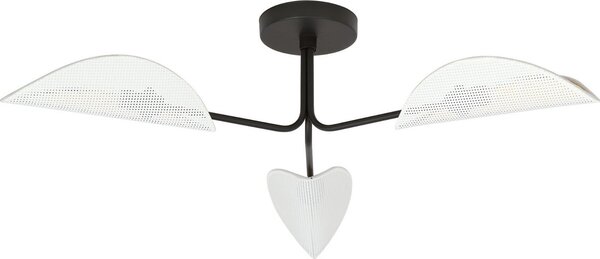 Lampada da soffitto GOMEZ bianco-nero-oro 3xE14x10W in metallo, dimensioni: 20x87x87 cm, IP20, Emibig