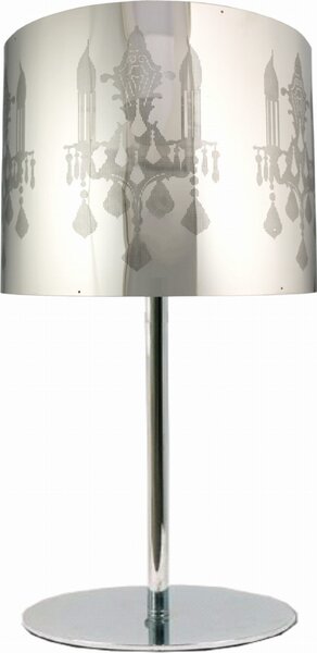 Lampada da tavolo ARKAS cromata 1xE27x60W in metallo, dimensioni: 51x25x25 cm, IP20, Candellux