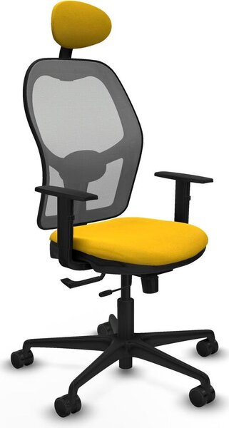 Sedia da ufficio con poggiatesta Jorquera Piqueras y Crespo 1D036N1 Giallo