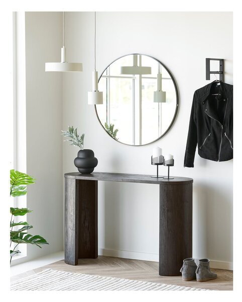 Vaso nero in vetro (altezza totale 20 cm) Vera – House Nordic