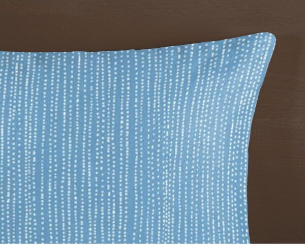 Biancheria da letto blu in flanella per letto singolo 140x200 cm Lumi – HIP